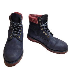 Timberland Villa X Old Glory Navy Blue Boot Red Collar and White Stars Men's 12
